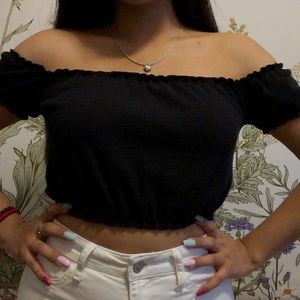 Off the Shoulder Crop Top